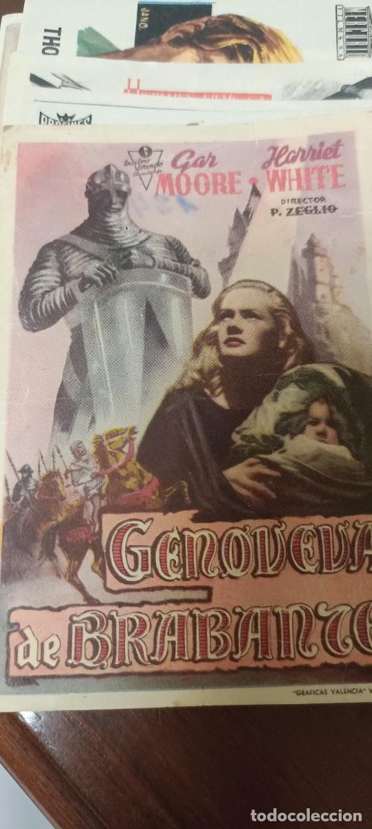  Flyers Publicitaires de films Anciens: Genoveva de Brabante.Folleto de mano