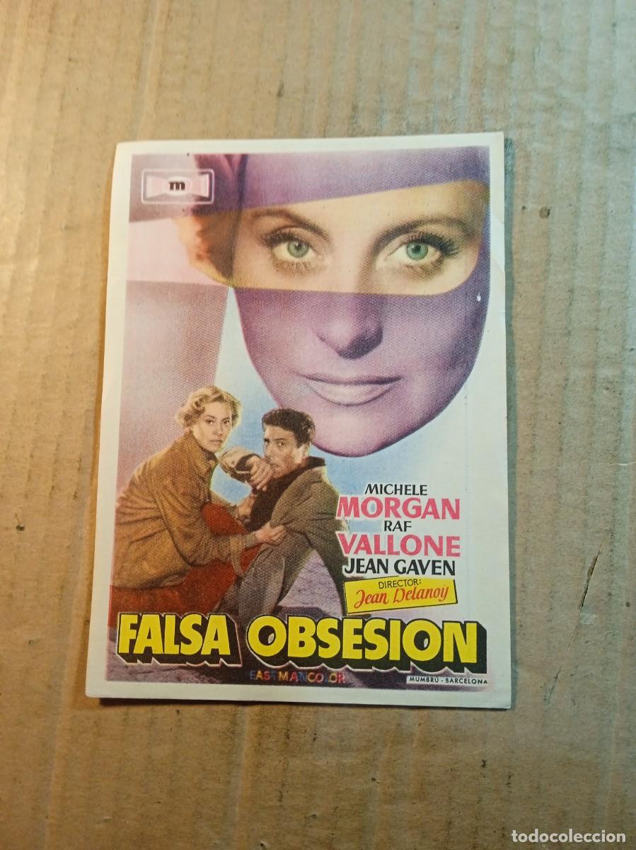  Foglietti di film di film antichi di cinema: FOLLETO DE MANO CON PUBLICIDAD FALSA OBSESION