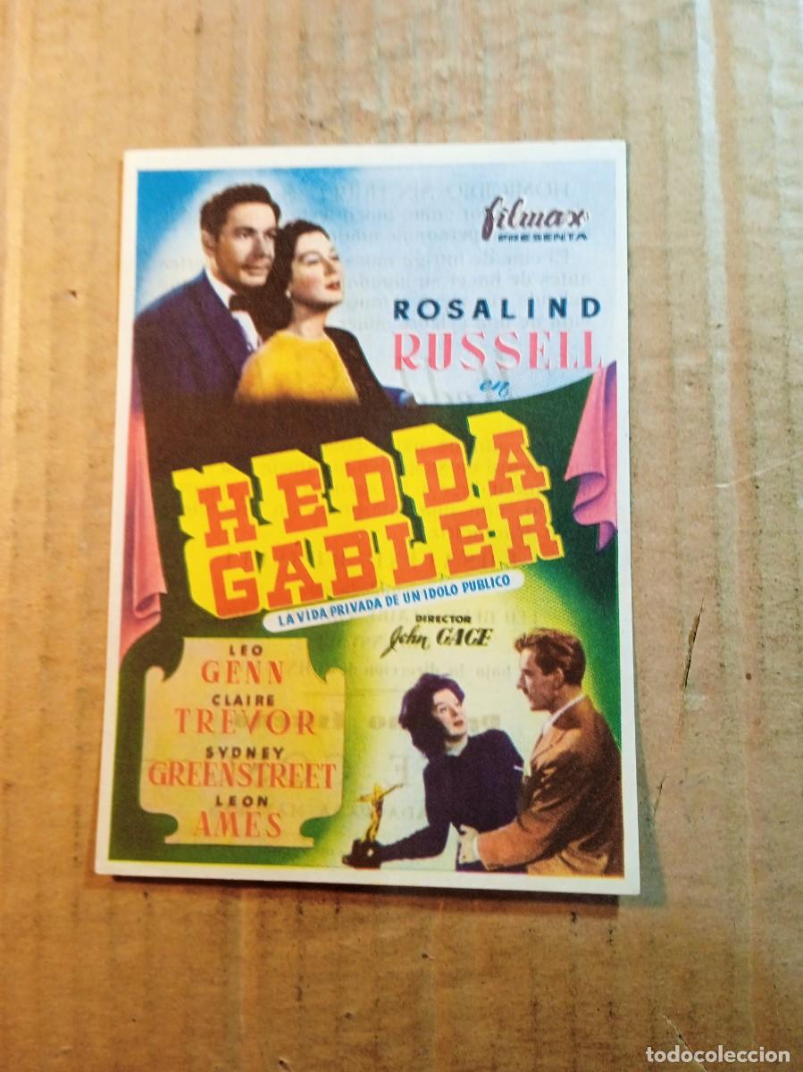  Foglietti di film di film antichi di cinema: FOLLETO DE MANO CON PUBLICIDAD HEDDA GABLER LA VIDA PRIVADA DE UN IDOLO PUBLCO