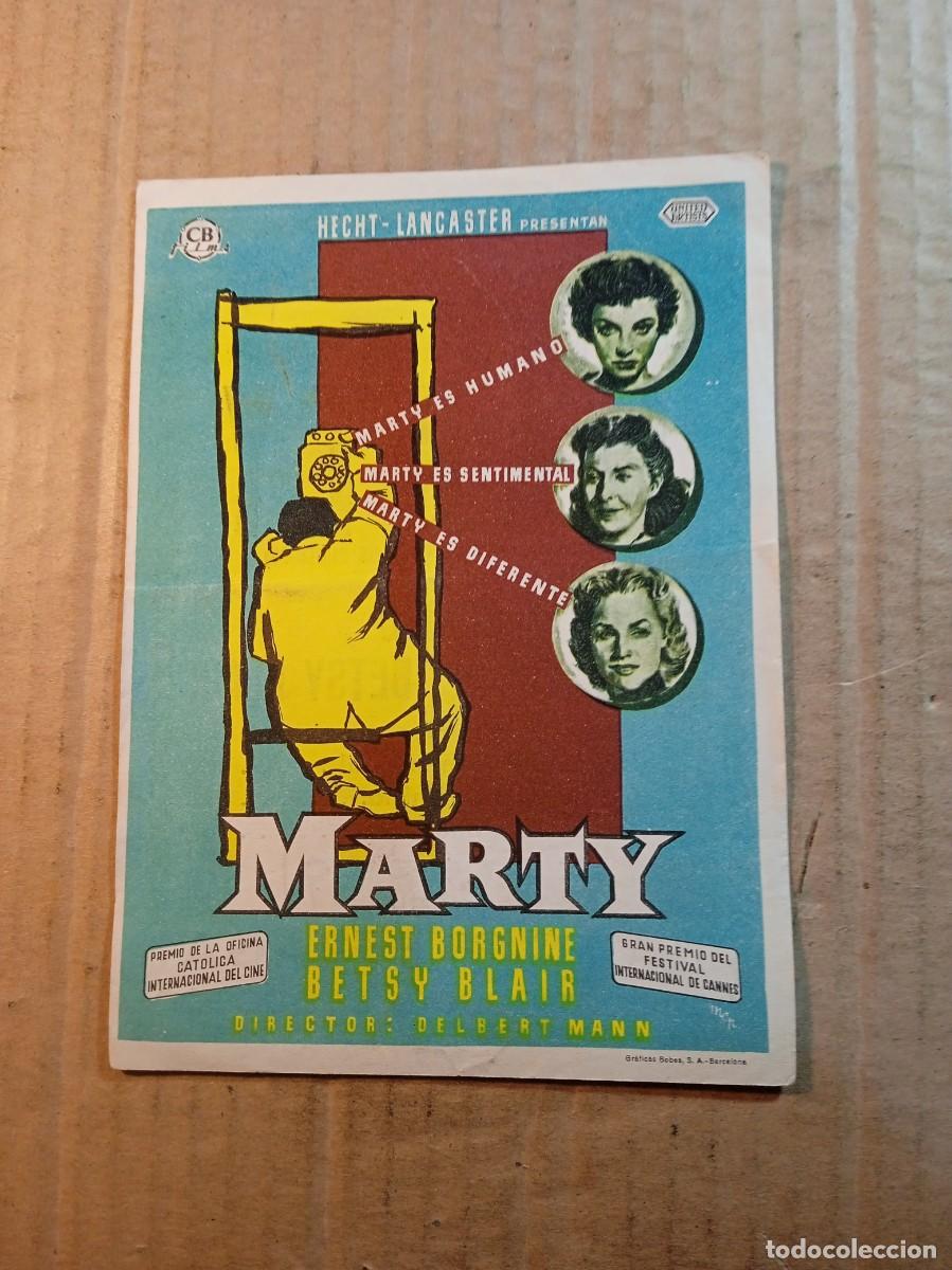 Kino: FOLLETO DE MANO CON PUBLICIDAD MARTY