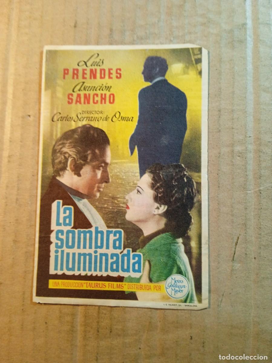 Kino: FOLLETO DE MANO CON PUBLICIDAD LA SOMBRA ILUMINADA