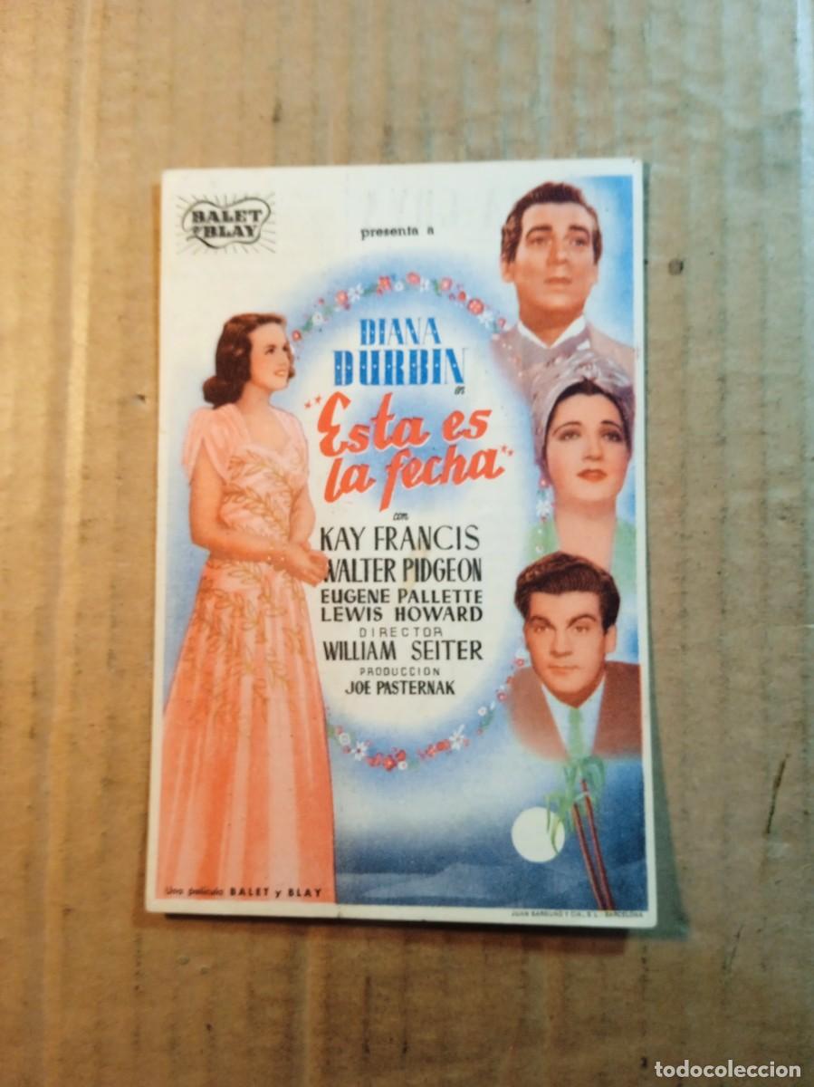 Kino: FOLLETO DE MANO CON PUBLICIDAD ESTA ES LA FECHA