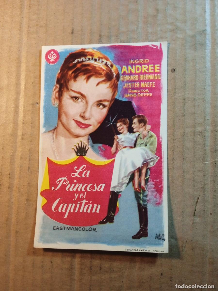  Foglietti di film di film antichi di cinema: FOLLETO DE MANO CON PUBLICIDAD LA PRINCESA Y EL CAPITAN