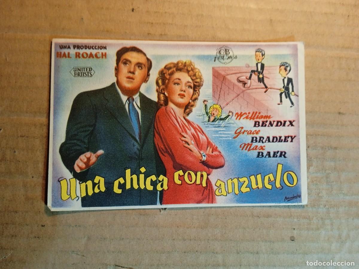  Foglietti di film di film antichi di cinema: FOLLETO DE MANO CON PUBLICIDAD UNA CHICA CON ANZUELO