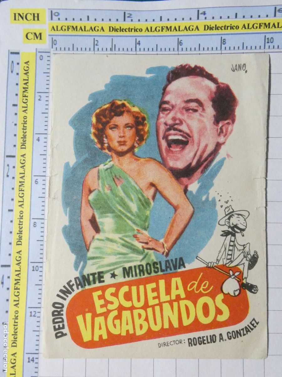 Cine: PROGRAMA DE MANO. CINE. PEL&Iacute;CULA. ESCUELA DE VAGABUNDOS. 450