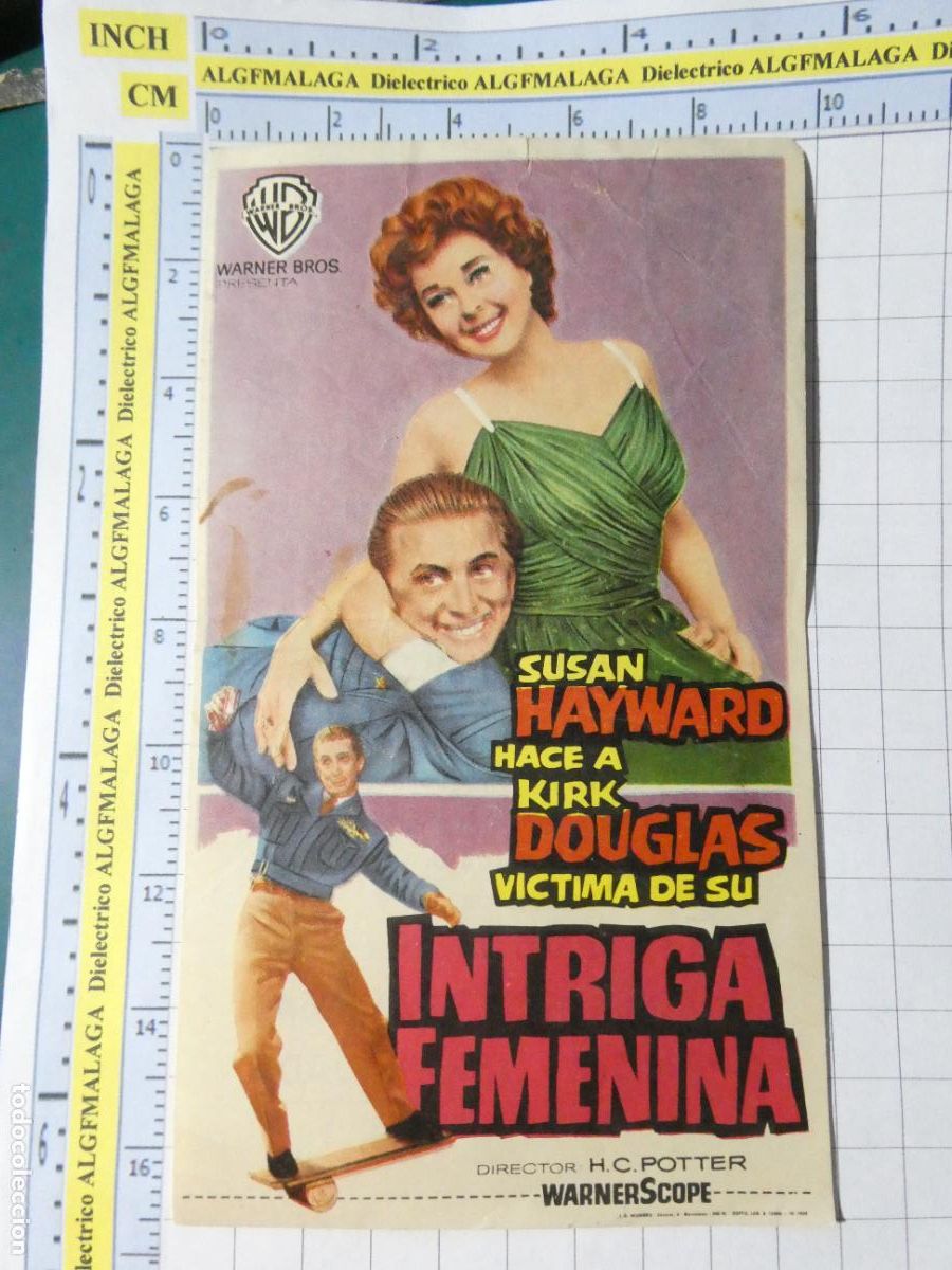Cine: PROGRAMA DE MANO. CINE. PEL&Iacute;CULA. INTRIGA FEMENINA GRAN TEATRO ISABEL CAT&Oacute;LICA GRANADA. 455