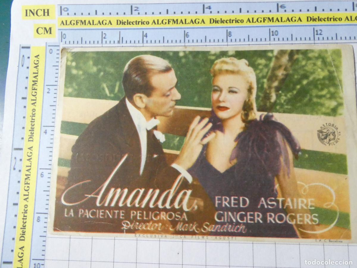 Cine: PROGRAMA DE MANO. CINE. PEL&Iacute;CULA. AMANDA LA PACIENTE PELIGROSA. SAL&Oacute;N VICTORIA PRIEGO C&Oacute;RDOBA . 459