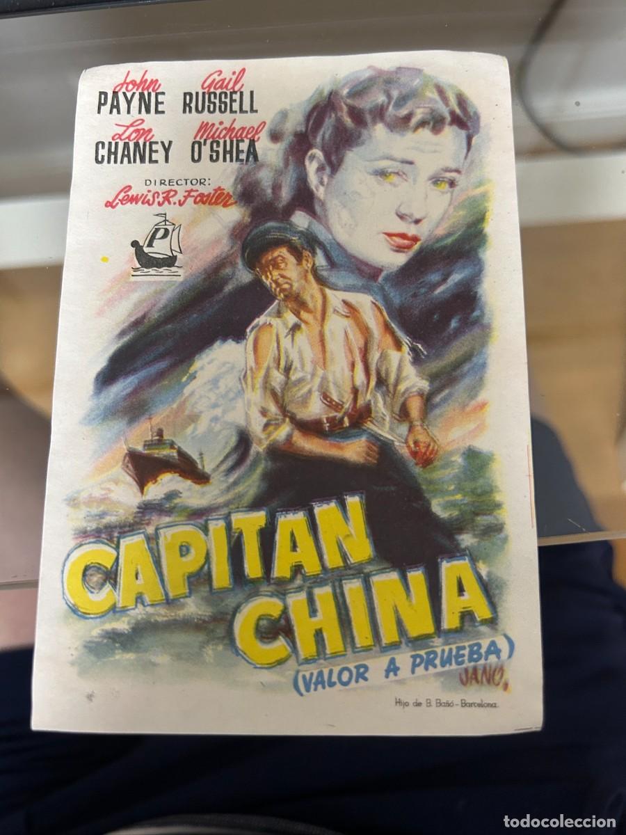 Cine: &ordm;268 capitan china con sello barcelona buen estado
