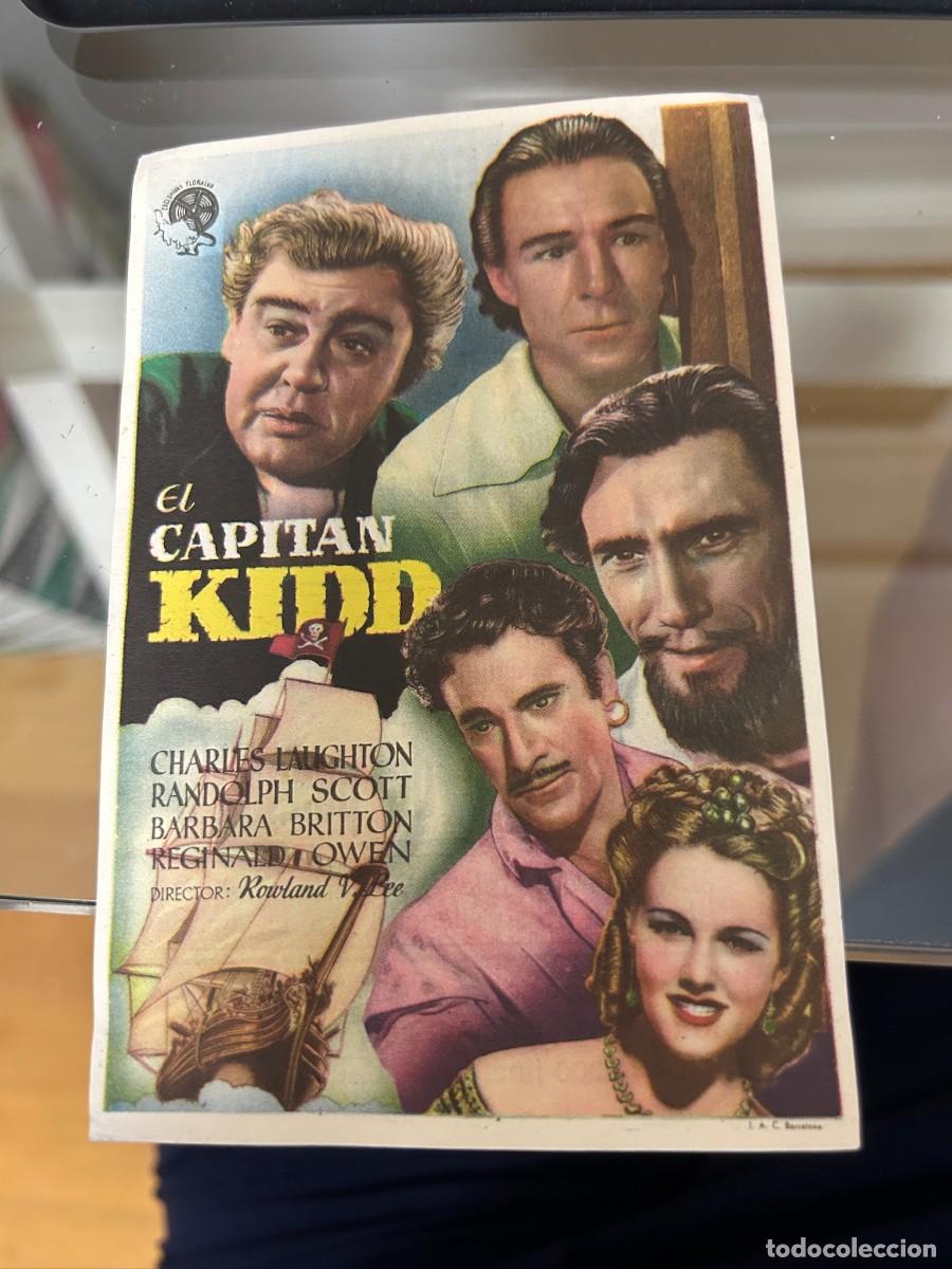 Cine: &ordm;273 el capitan kidd teatro salon cervantes alcala de henares con publicidad buen estado