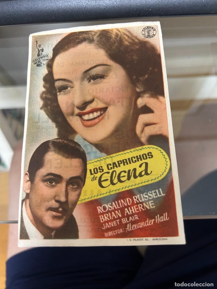 Cine: &ordm;278 los caprichos de elena cine ampostino amposta con publicidad buen estado