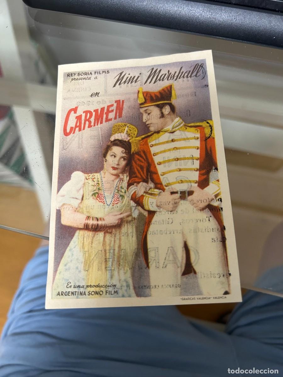 Cine: &ordm;289 carmen cine mari leon con publicidad buen estado