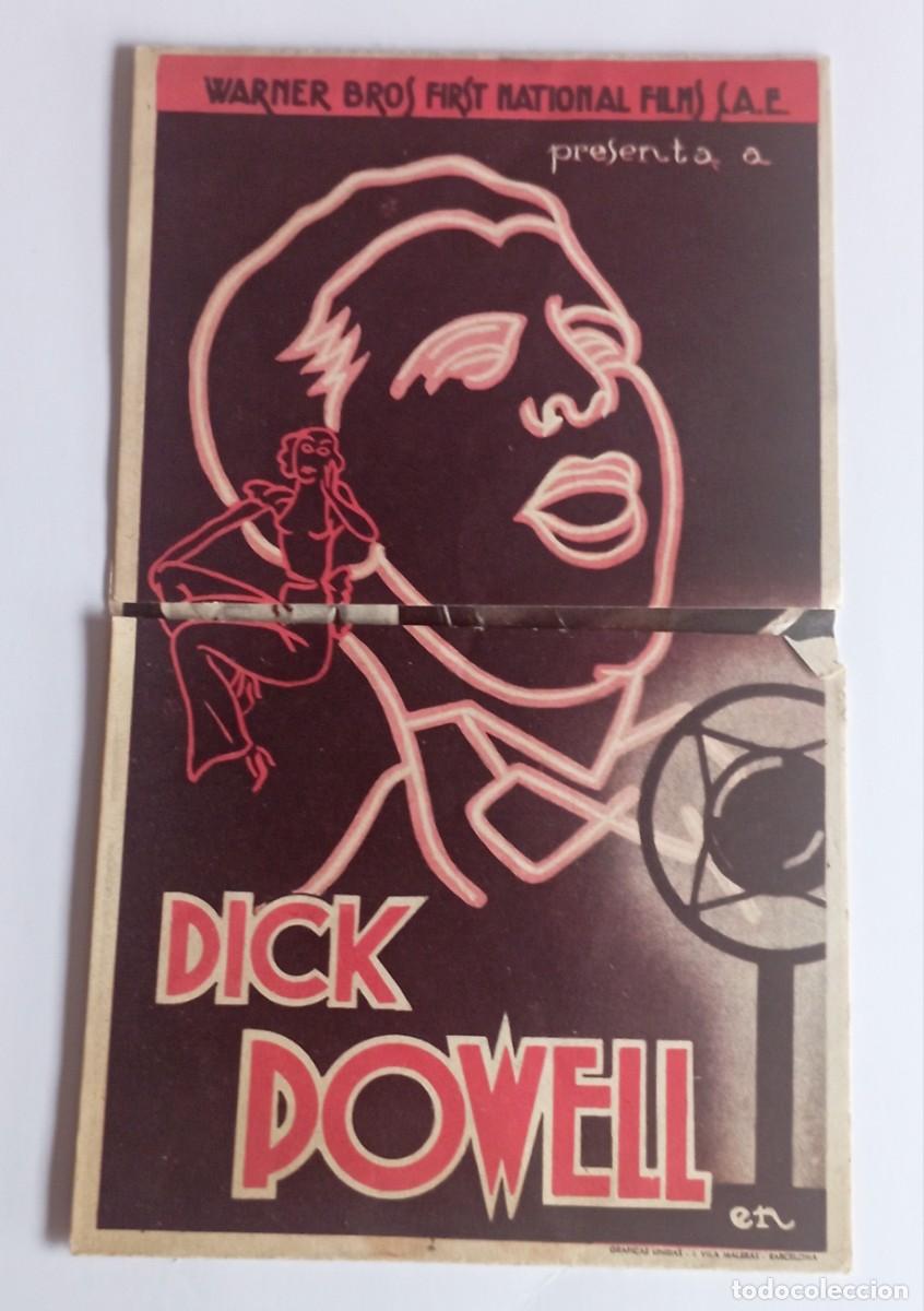  Foglietti di film di film antichi di cinema: Programa de mano Dick Powell