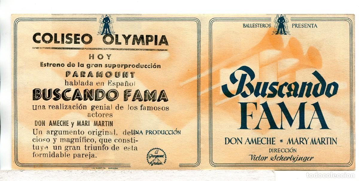 Cine: BUSCANDO FAMA, con Don Ameche.