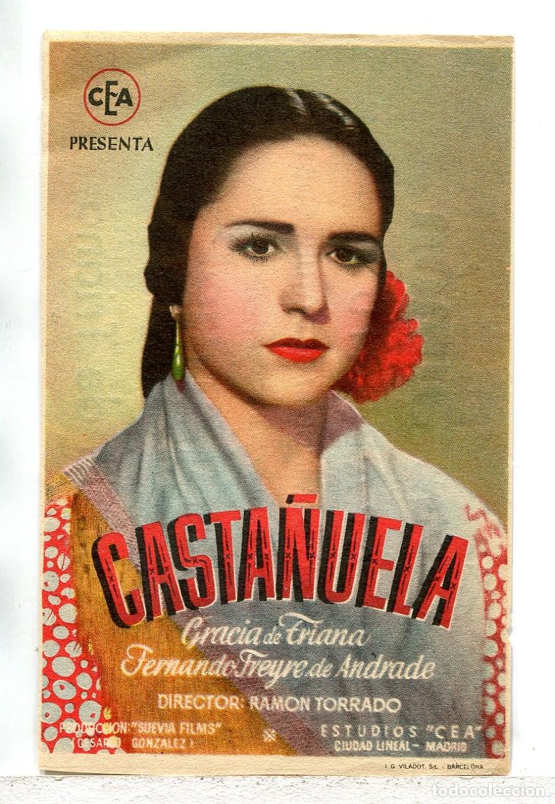  Flyers Publicitaires de films Anciens: CASTA&Ntilde;UELA, con Gracia de Triana.