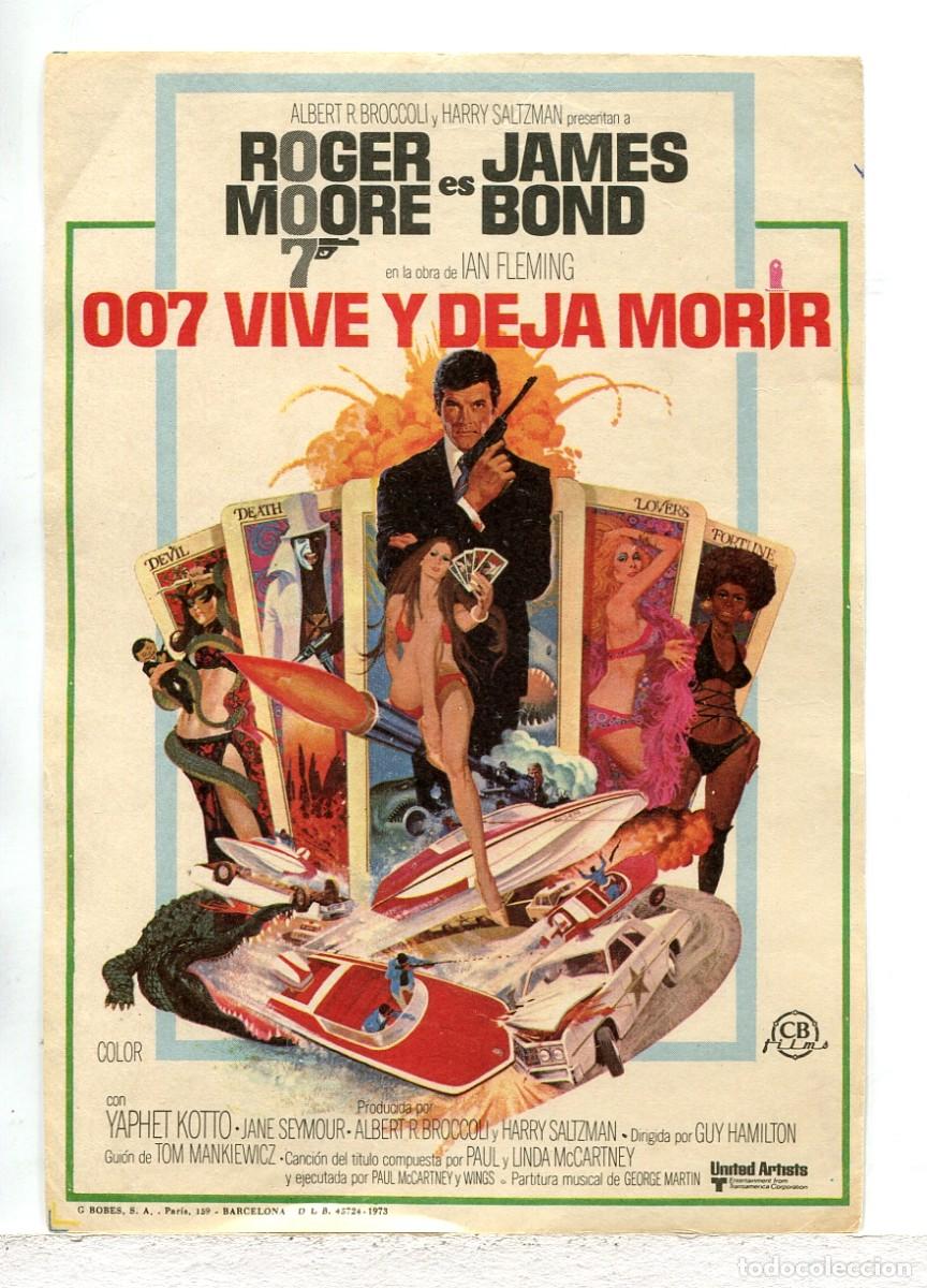 Cine: 007 VIVE Y DEJA MORIR, con Roger Moore. - Foto 1