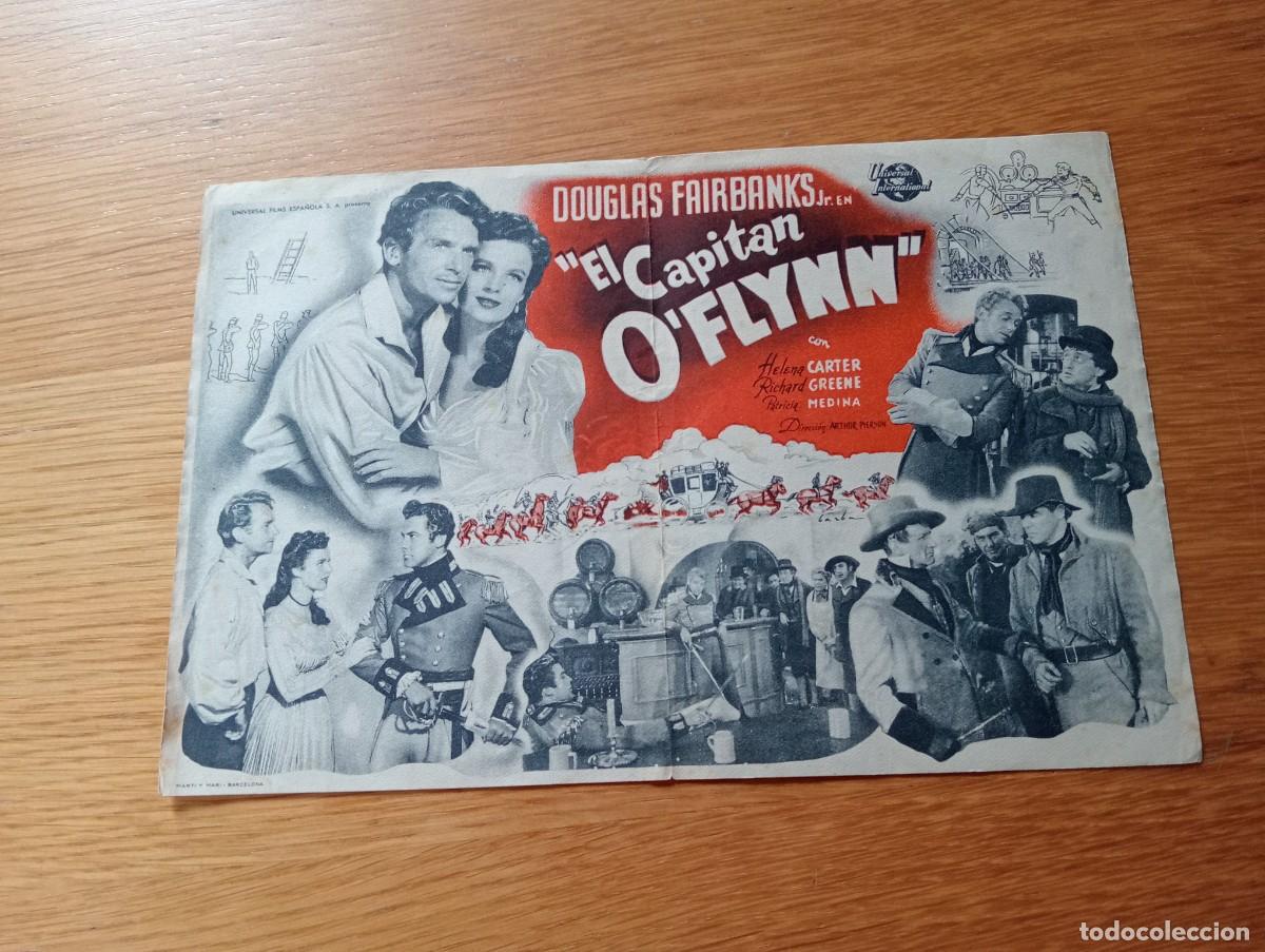 Kino: FOLLETO DE MANO. EL CAPIT&Aacute;N O&acute;FLYNN. DOUGLAS FAIRBANKS Y HELENA CARTER. ARTHUR PIERSON. 1949.