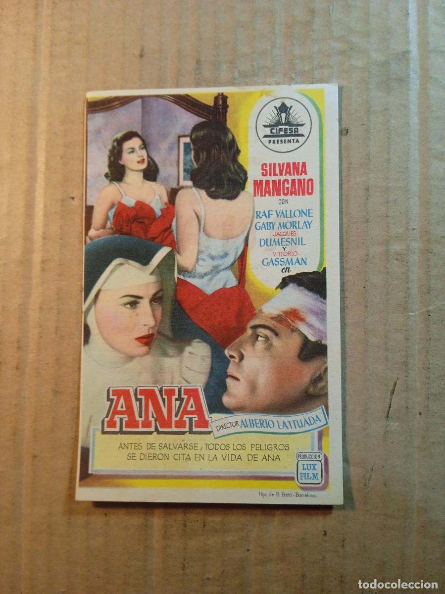 Kino: FOLLETO DE MANO CON PUBLICIDAD ANA
