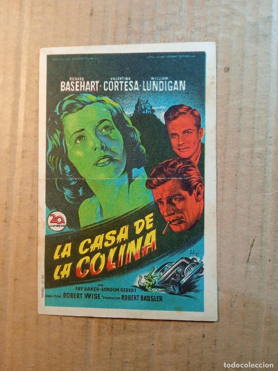 Kino: FOLLETO DE MANO CON PUBLICIDAD LA CASA DE LA COLINA