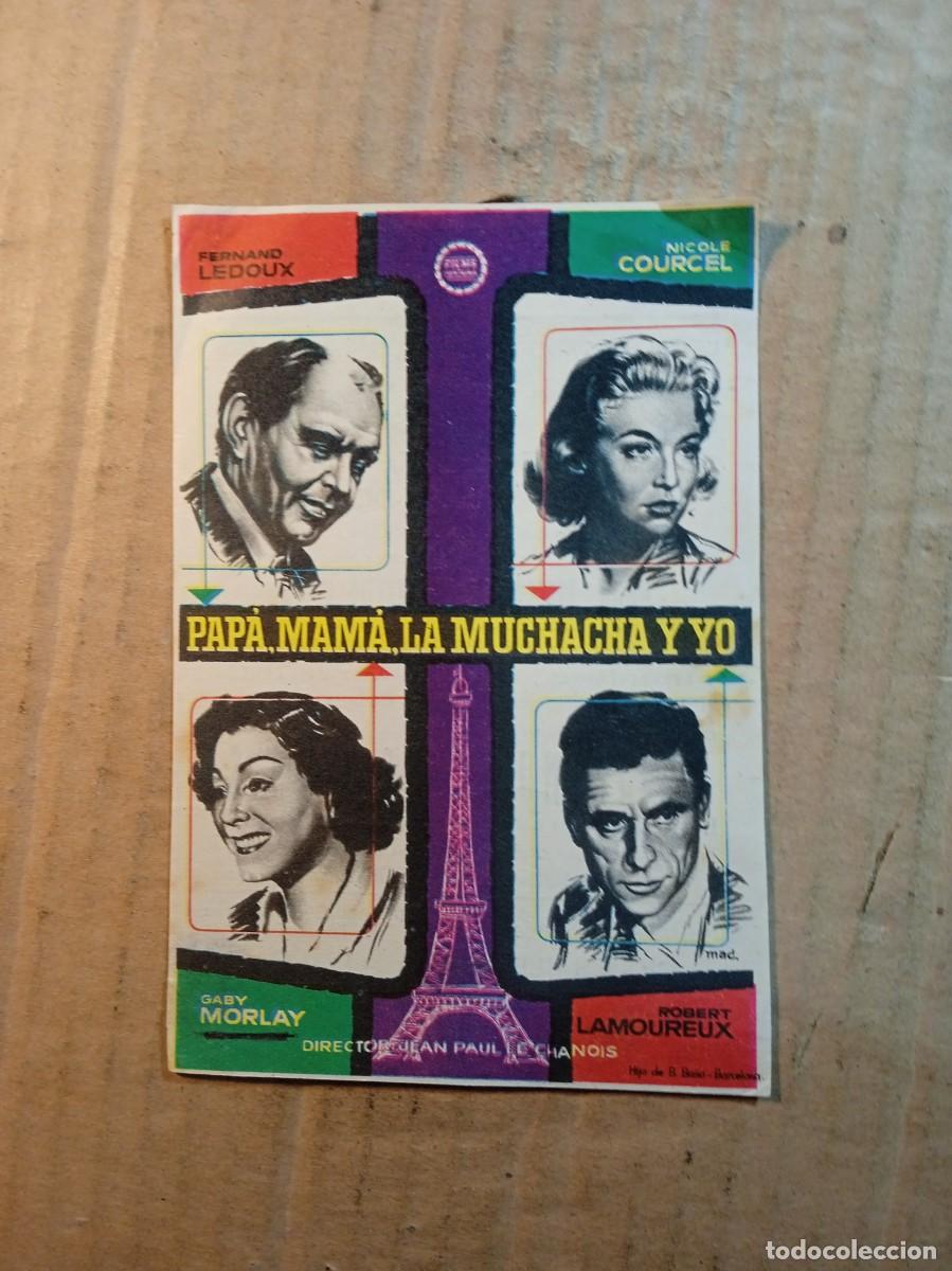 Kino: FOLLETO DE MANO CON PUBLICIDAD PAP&Aacute; MAM&Aacute; LA MUCHACHA Y YO