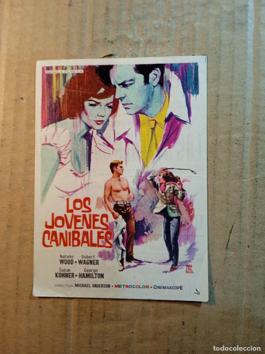  Foglietti di film di film antichi di cinema: FOLLETO DE MANO CON PUBLICIDAD LOS J&Oacute;VENES CAN&Iacute;BALES