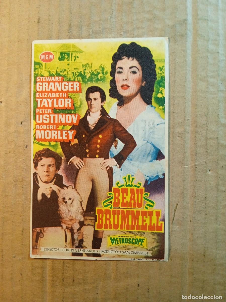  Foglietti di film di film antichi di cinema: FOLLETO DE MANO CON PUBLICIDAD BEAU BRUMMELL
