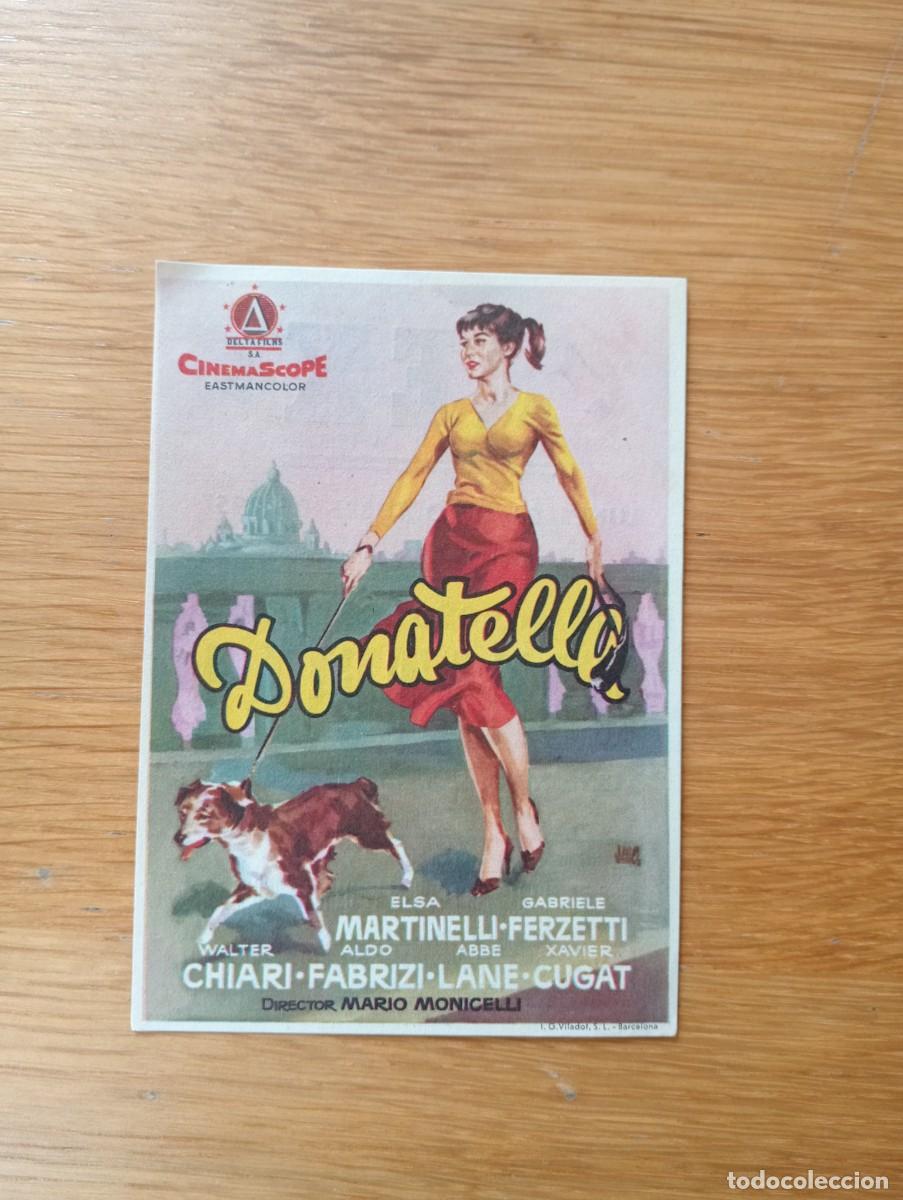  Flyers Publicitaires de films Anciens: FOLLETO DE MANO. DONATELLA. ELSA MARTINELLI Y GABRIELE FERZETTI. MARIO MONICELLI. 1956.