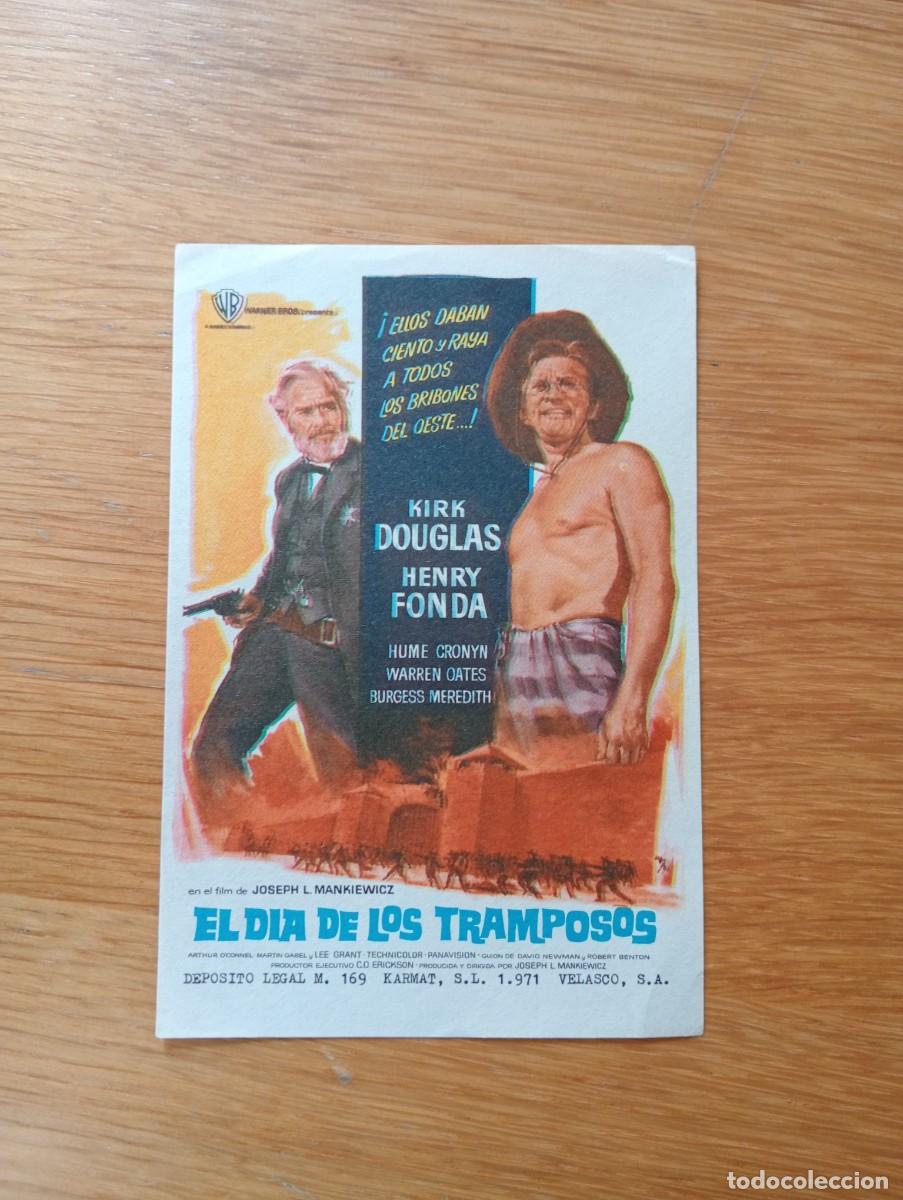 Kino: FOLLETO DE MANO. EL D&Iacute;A DE LOS TRAMPOSOS. KIRK DOUGLAS Y HENRY FONDA. JOSEPH L. MANKIEWICZ. 1970.