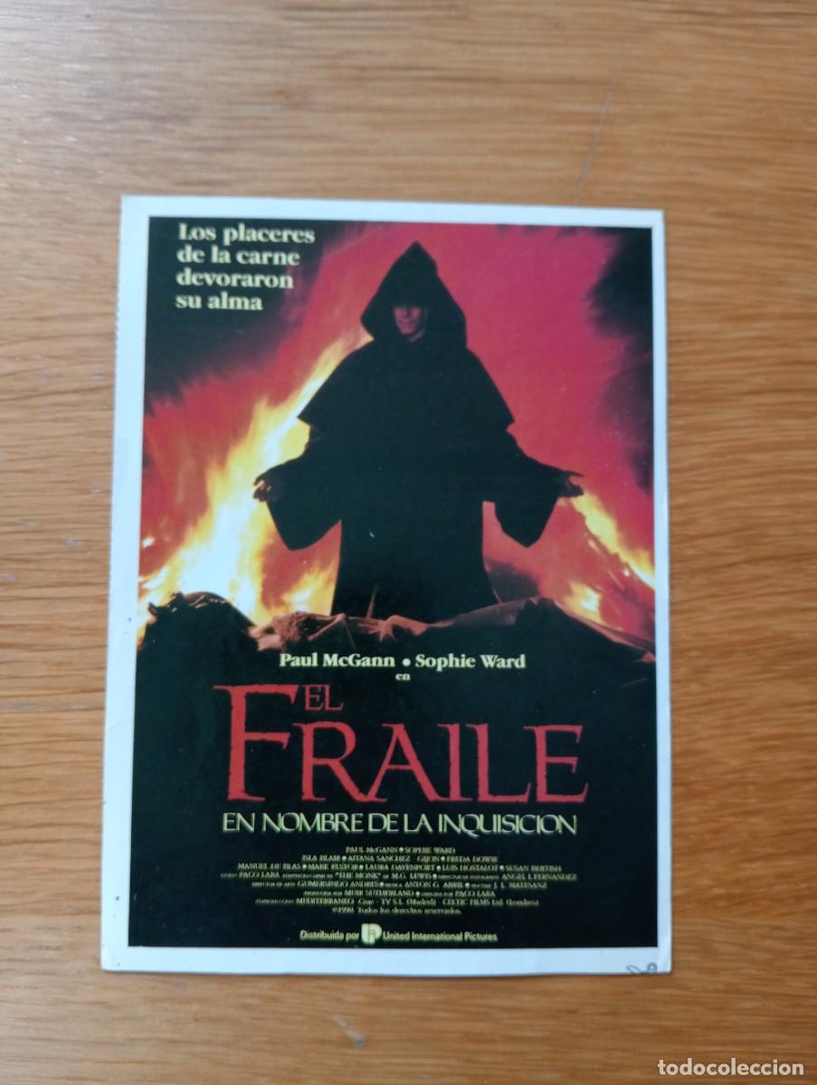 Folhetos de m&atilde;o de filmes antigos de cinema: FOLLETO DE MANO. EL FRAILE. PAUL McGANN Y SOPHIE WARD. FRANCISCO LARA POLOP. 1991.