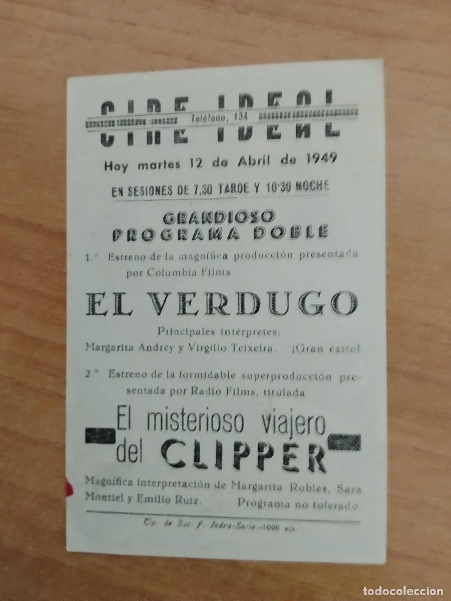 Cine: ROSA-PROGRAMA DE CINE --EL MISTERIOSO VIAJERO DEL CLIPPER ct - Foto 2