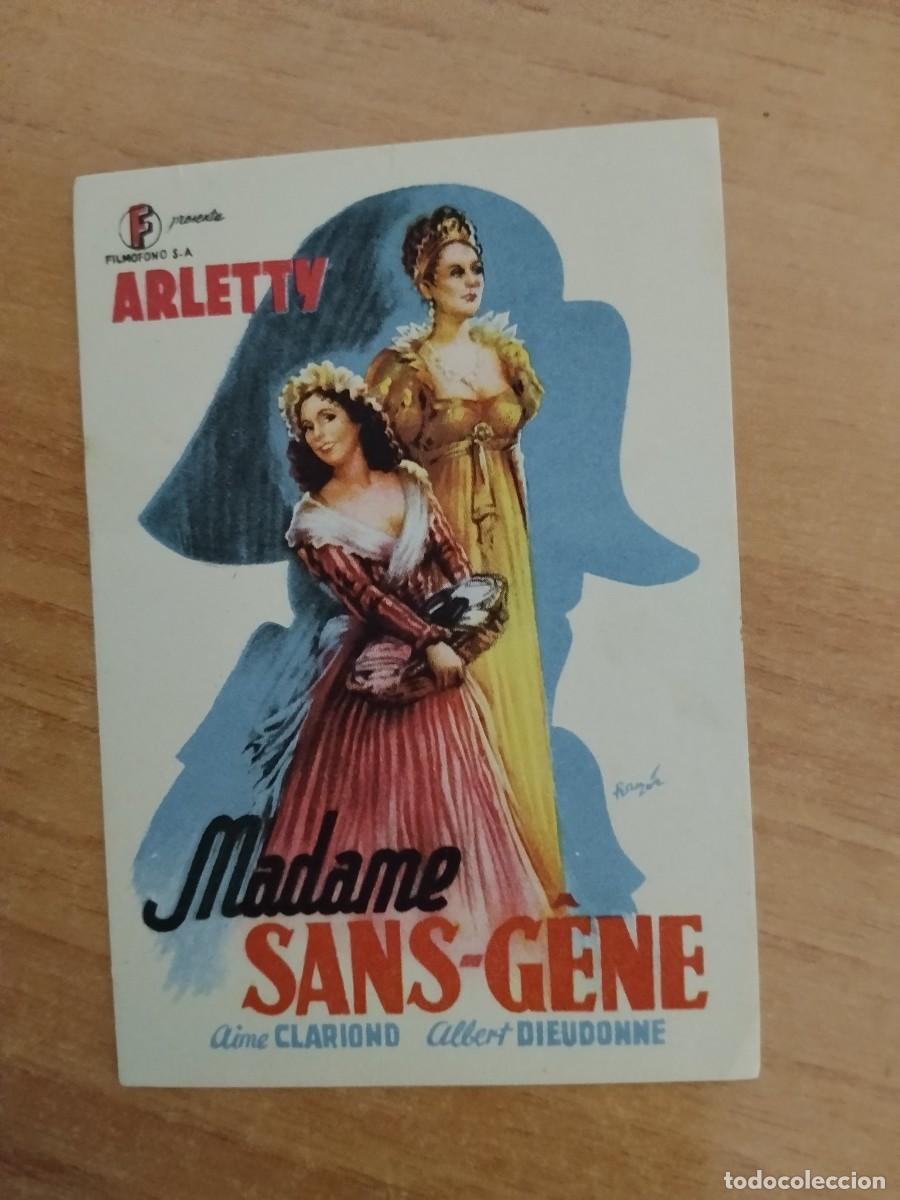 Cine: ROSA-PROGRAMA DE CINE --MADAME SANS-GENE