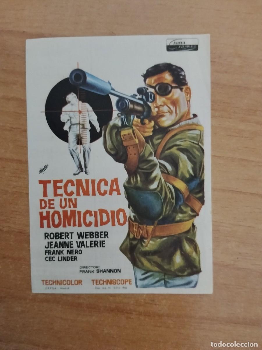 Cine: ROSA-PROGRAMA DE CINE --TECNICA DE UN HOMICIDIO