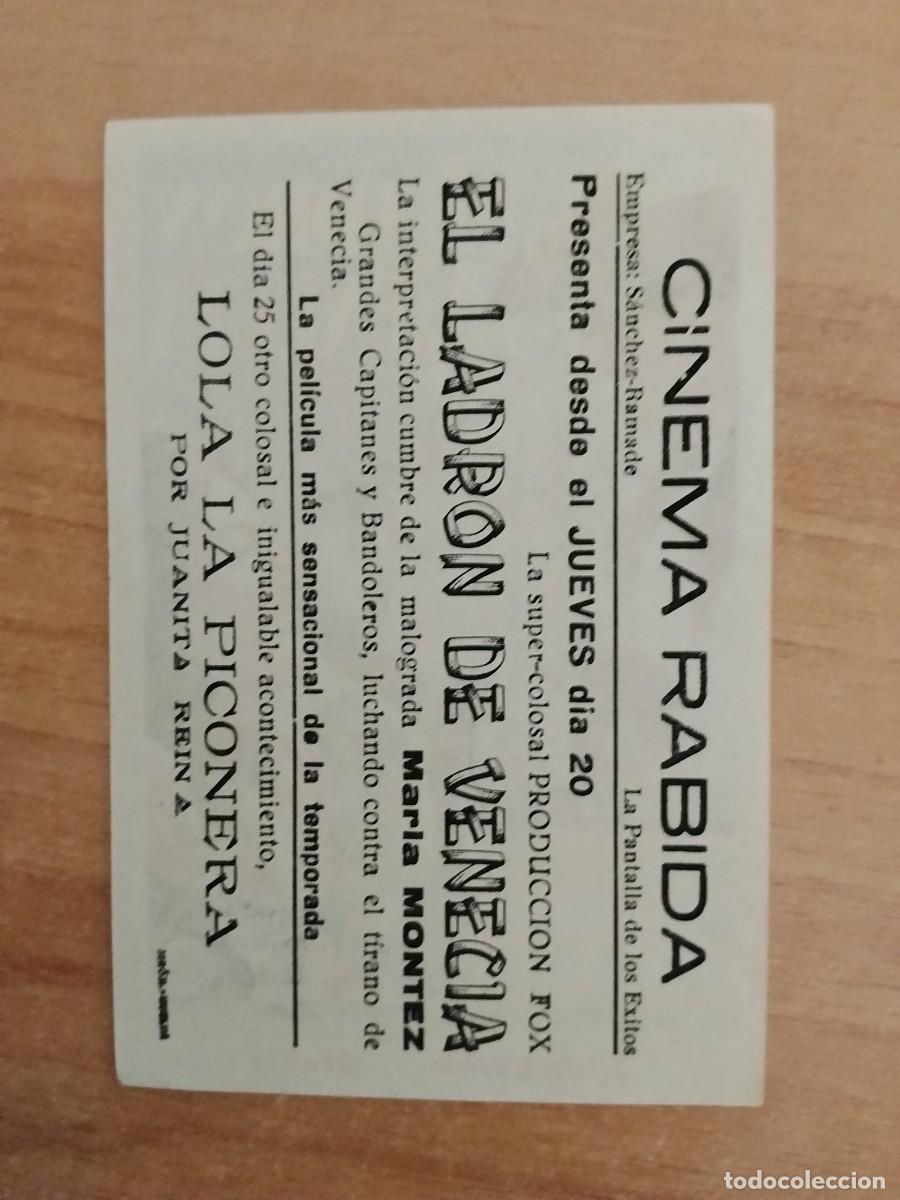 Cine: ROSA-PROGRAMA DE CINE --EL LADRON DE VENECIA ct - Foto 2