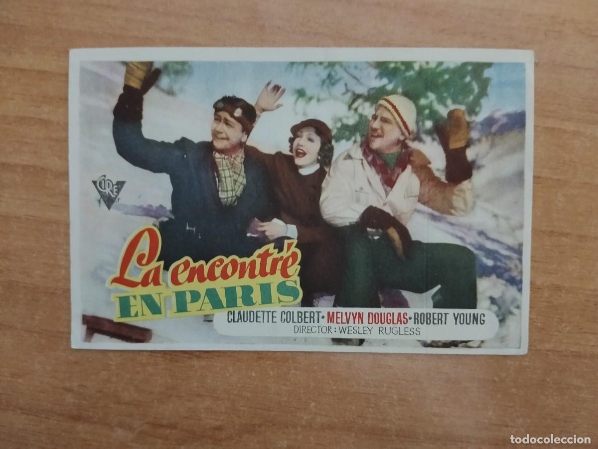 Cine: ROSA-PROGRAMA DE CINE --LA ENCONTRE EN PARIS
