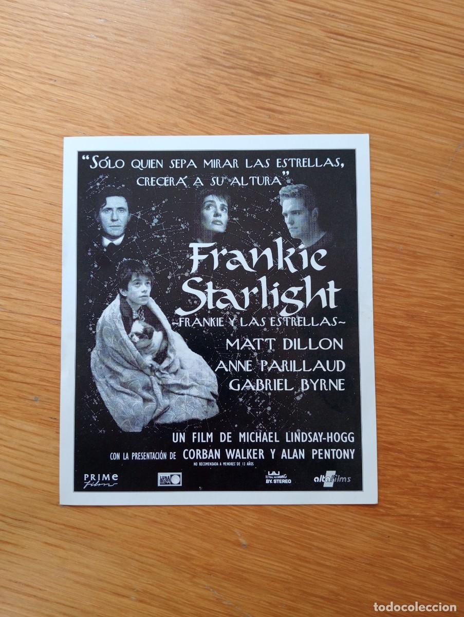 Kino: FOLLETO DE MANO. FRANKIE STARLIGHT (FRANKIE Y LAS ESTRELLAS). MATT DILLON. M. LINDSAY -HOGG. 1997.