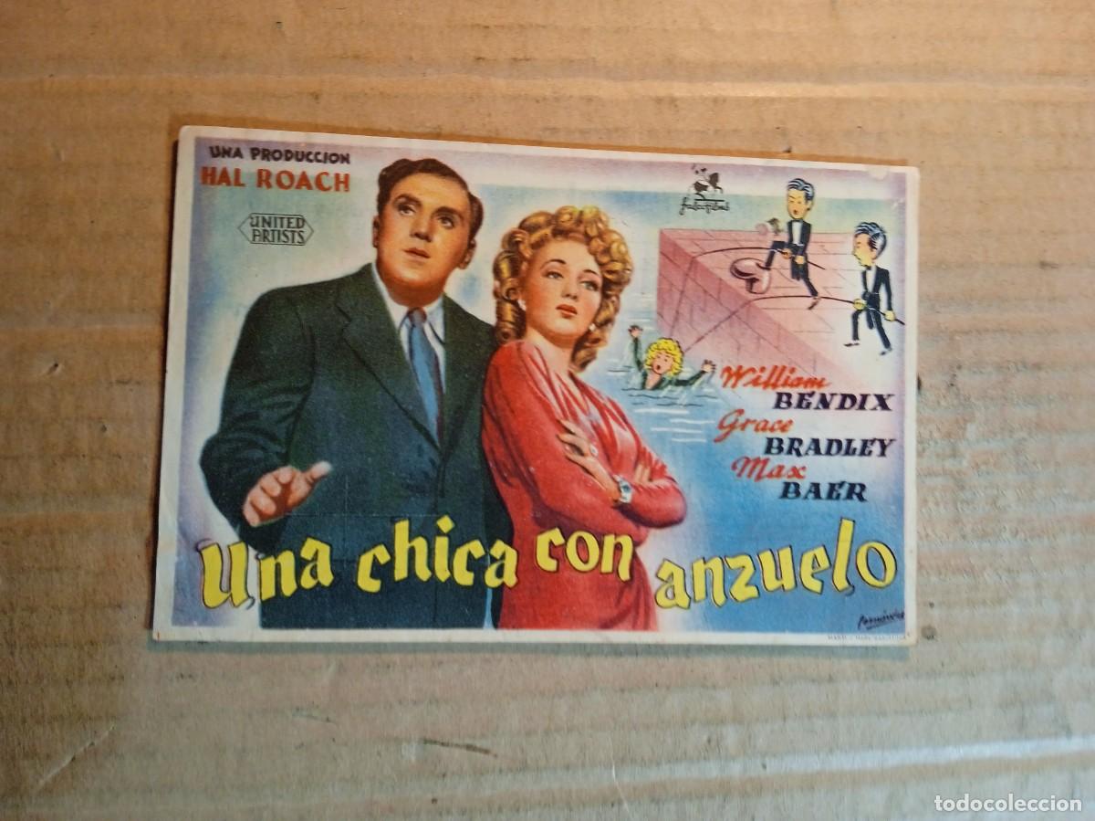  Foglietti di film di film antichi di cinema: FOLLETO DE MANO CON PUBLICIDAD UNA CHICA CON ANZUELO