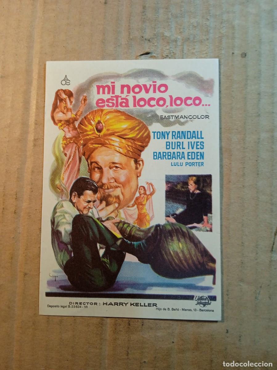 Cine: FOLLETO DE MANO CON PUBLICIDAD MI NOVIO ESTA LOCO LOCO