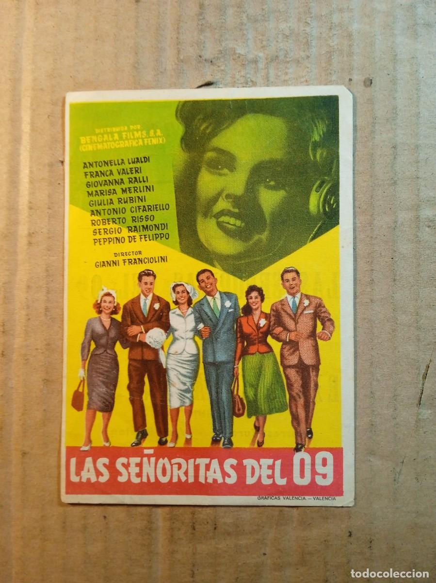  Foglietti di film di film antichi di cinema: FOLLETO DE MANO CON PUBLICIDAD LAS SE&Ntilde;ORITAS DEL 09