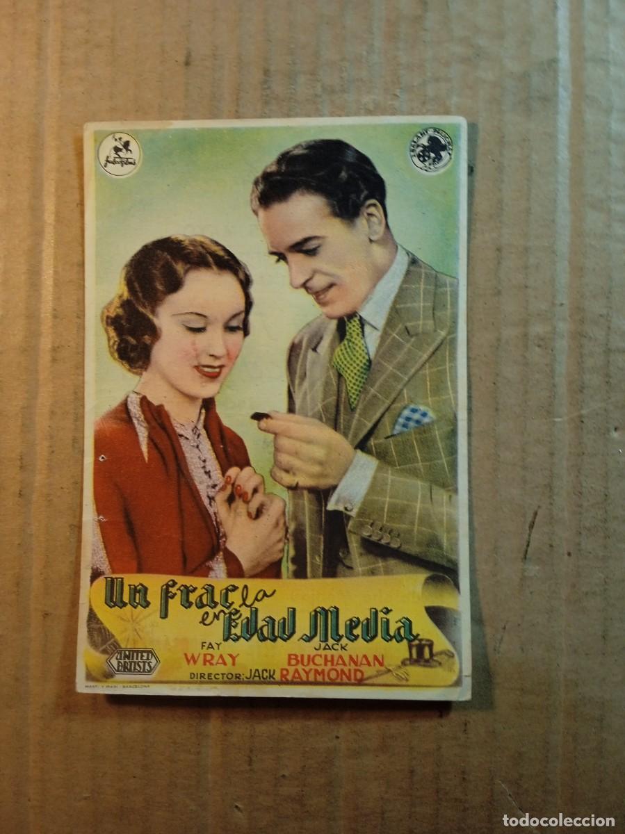 Cine: FOLLETO DE MANO CON PUBLICIDAD UN FRAC EN LA EDAD MEDIA