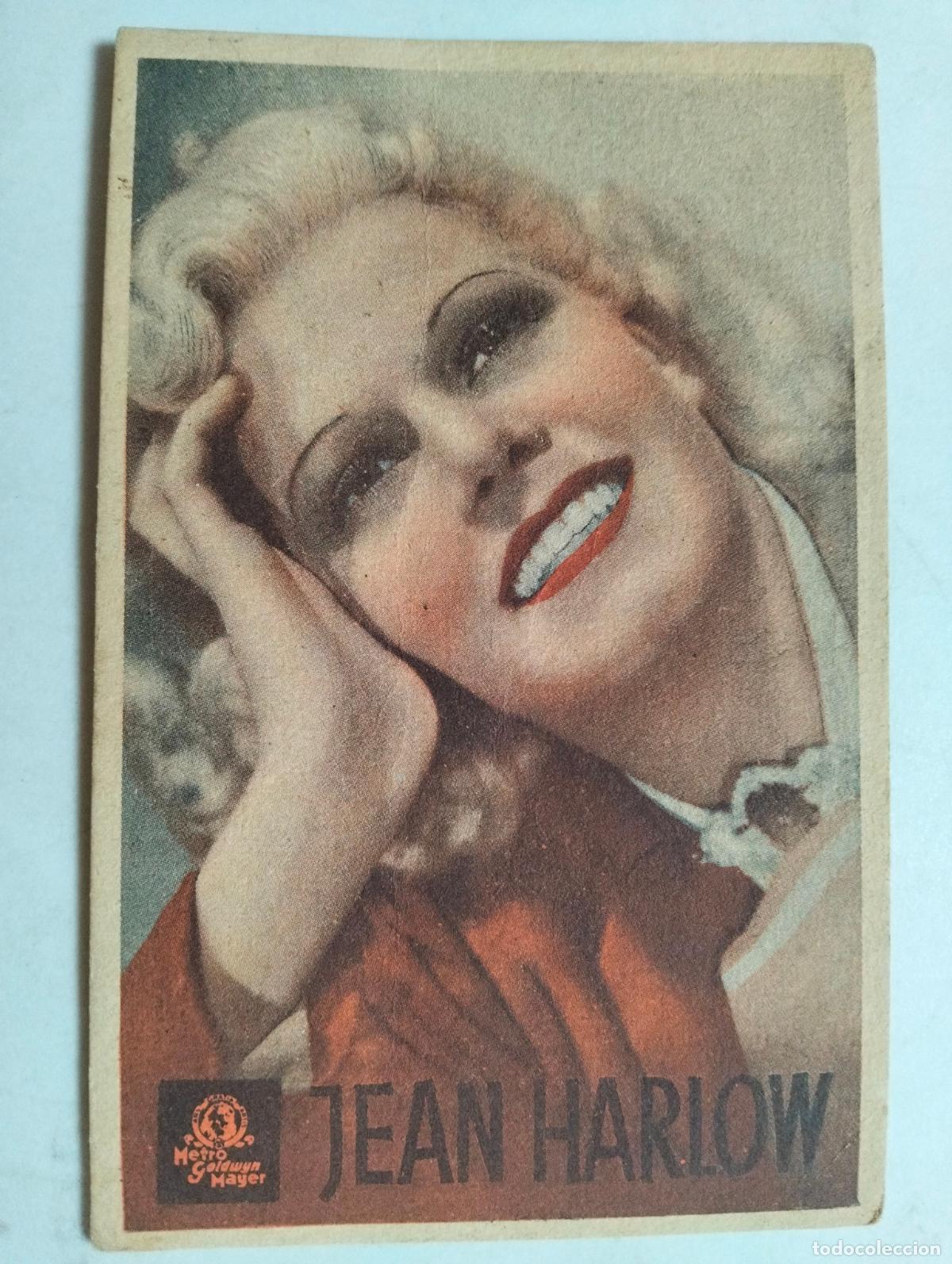 Cine: TARJETA DE CINE, METRO GOLDWYN MAYER- JEAN HARLOW, CON PUBLICIDAD CINE MONTECARLO
