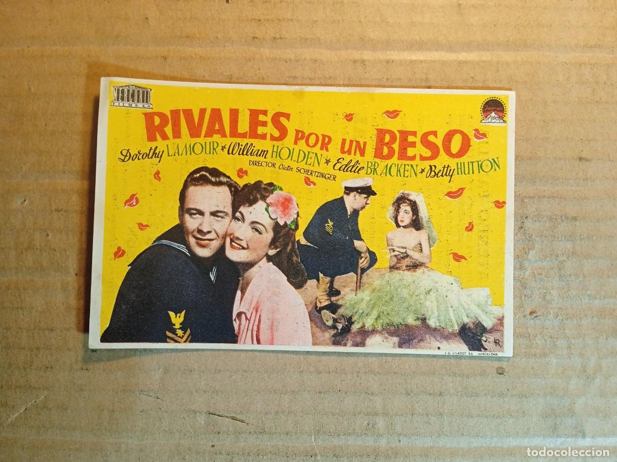 Kino: FOLLETO DE MANO CON PUBLICIDAD RIVALES POR UN BESO