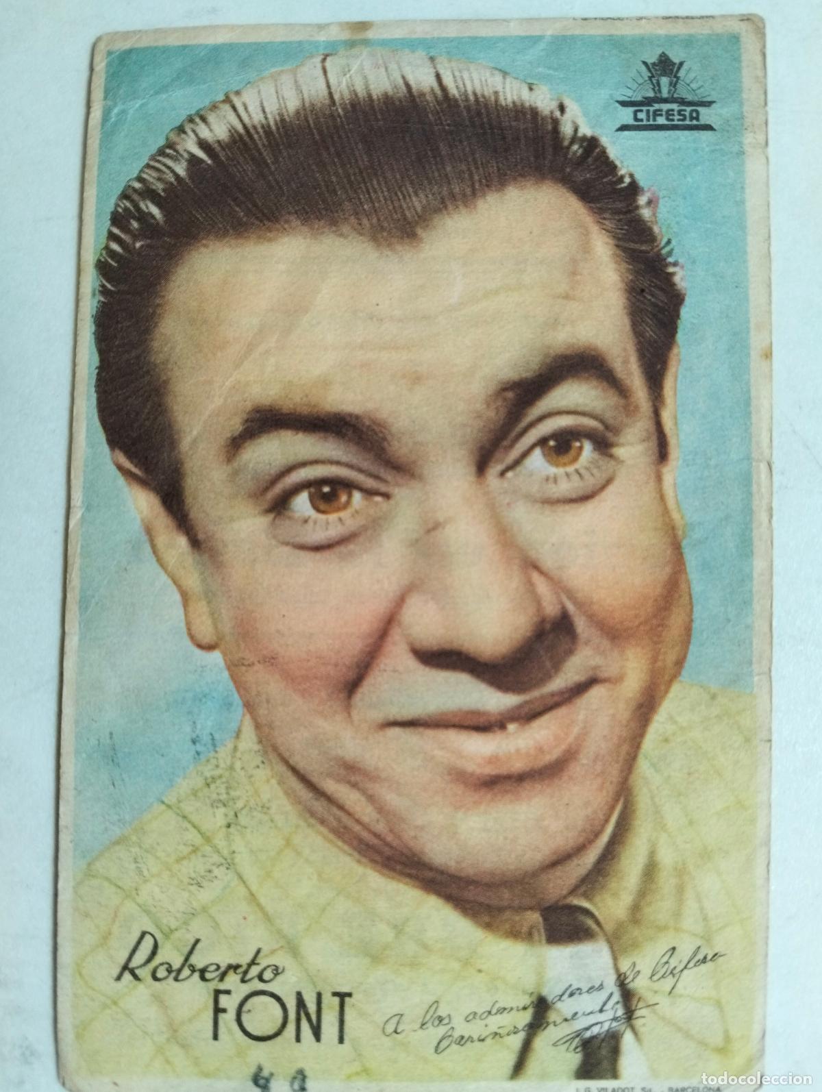 Cine: FOLLETO DE CINE, ACTOR ROBERTO FONT, PUBLICIDAD CINE CASTILLA
