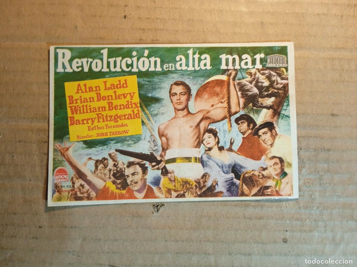 Kino: FOLLETO DE MANO CON PUBLICIDAD REVOLUCION EN ALTA MAR