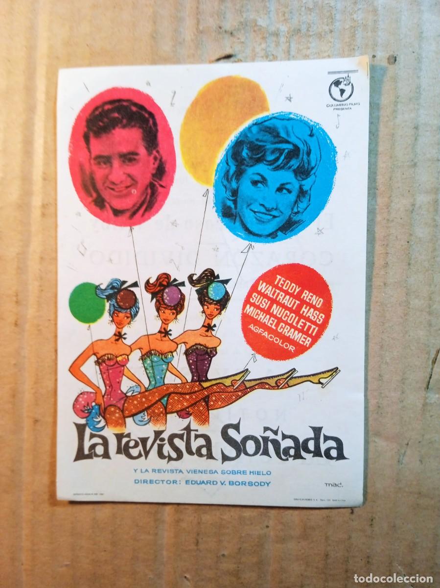 Folhetos de m&atilde;o de filmes antigos de cinema: FOLLETO DE MANO CON PUBLICIDAD LA REVISTA SO&Ntilde;ADA