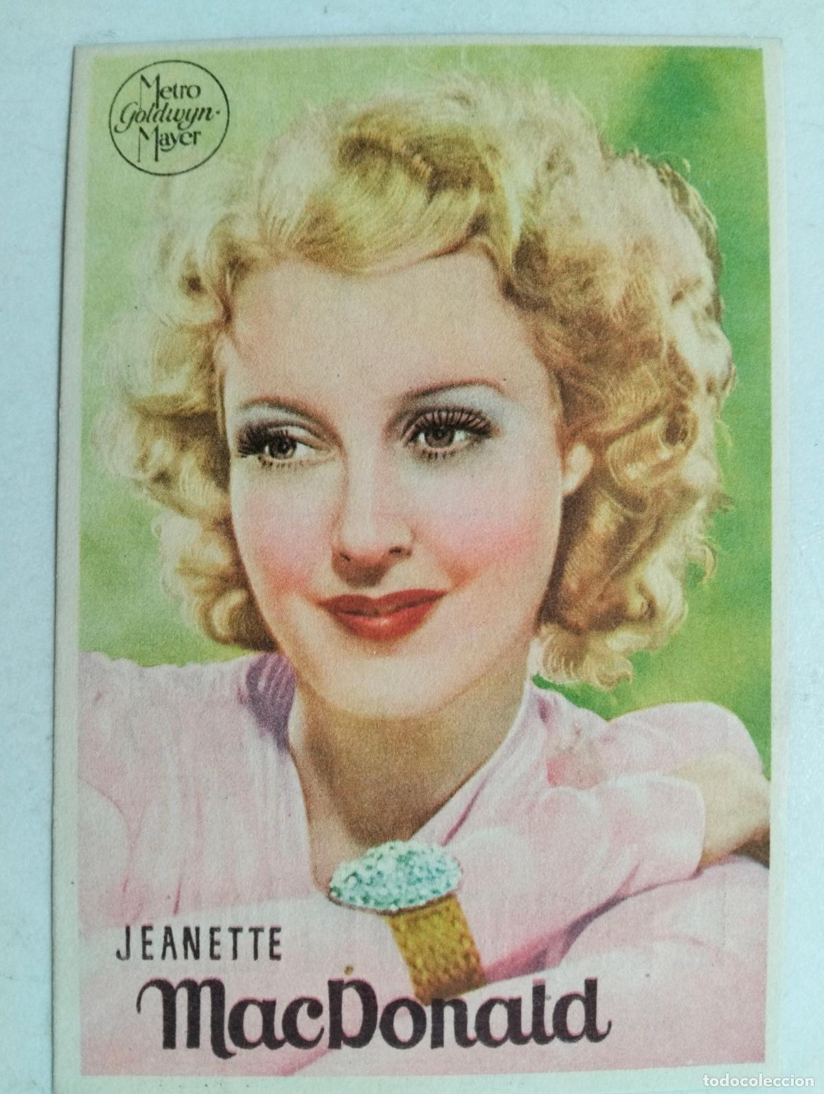 Cine: FOLLETO DE CINE, JEANETTE MACDONALD, PUBLICIDAD CINE AVE MARIA