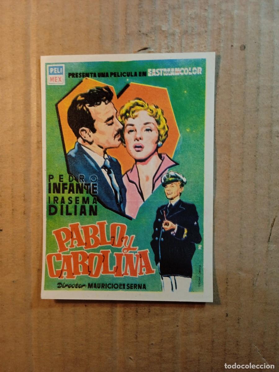  Foglietti di film di film antichi di cinema: FOLLETO DE MANO CON PUBLICIDAD PABLO Y CARILINA