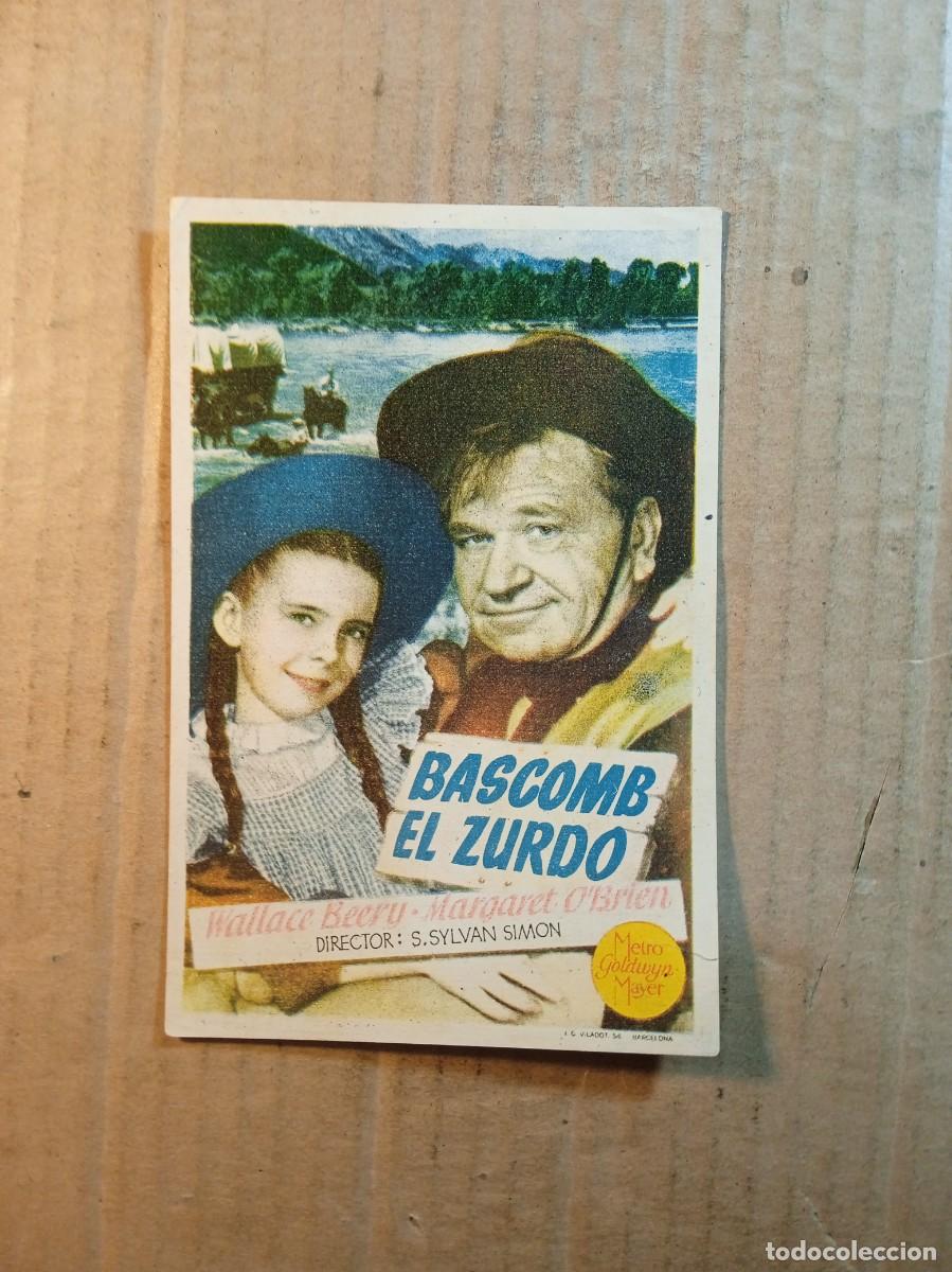 Kino: FOLLETO DE MANO CON PUBLICIDAD BASCOMB EL ZURDO