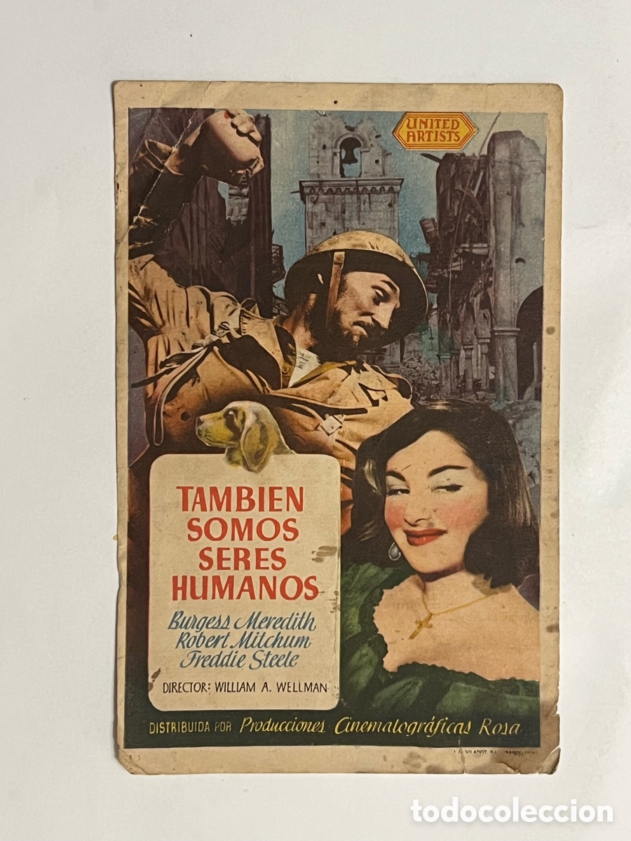 Cine: Tambi&eacute;n Somos Seres Humanos 1945 Robert Michum, Fredir Steele.. Sin publicidad