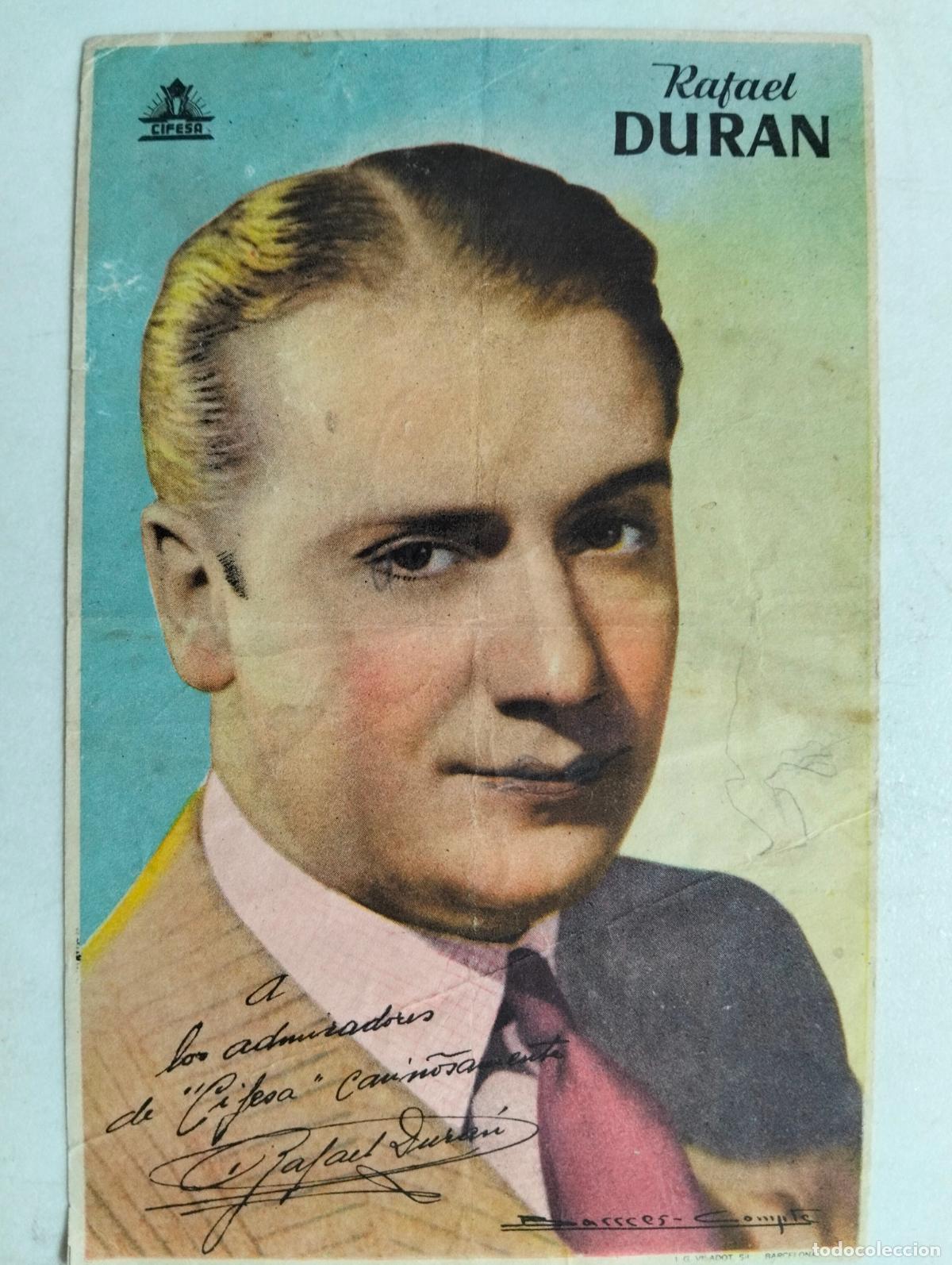 Cine: FOLLETO DE CINE, RAFAEL DURAN, CIFESA