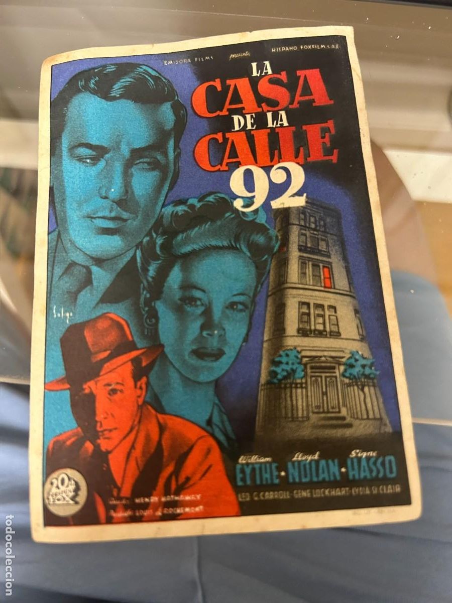 Cine: &ordm;303 la casa de la calle 92 teatro bartrina reus con publicidad buen estado