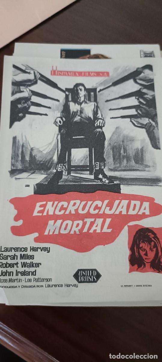  Flyers Publicitaires de films Anciens: Encrucijada mortal.Folleto de mano